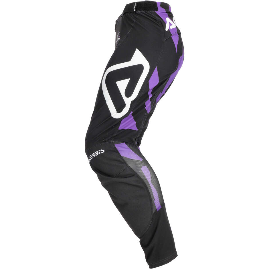 Pantalon de motocross Acerbis MX TRACK 2.0 violet et blanc