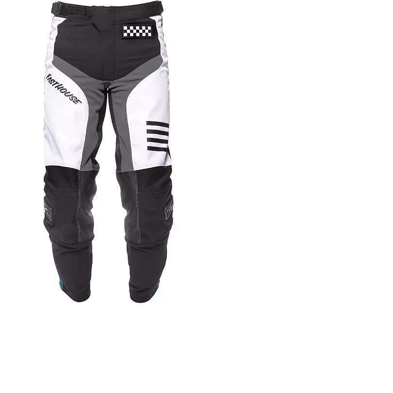 Pantalon de motocross FASTHOUSE GRINDHOUSE 24.1 SPEED STYLE MOD BLANC/NOIR/MARINE pour enfant