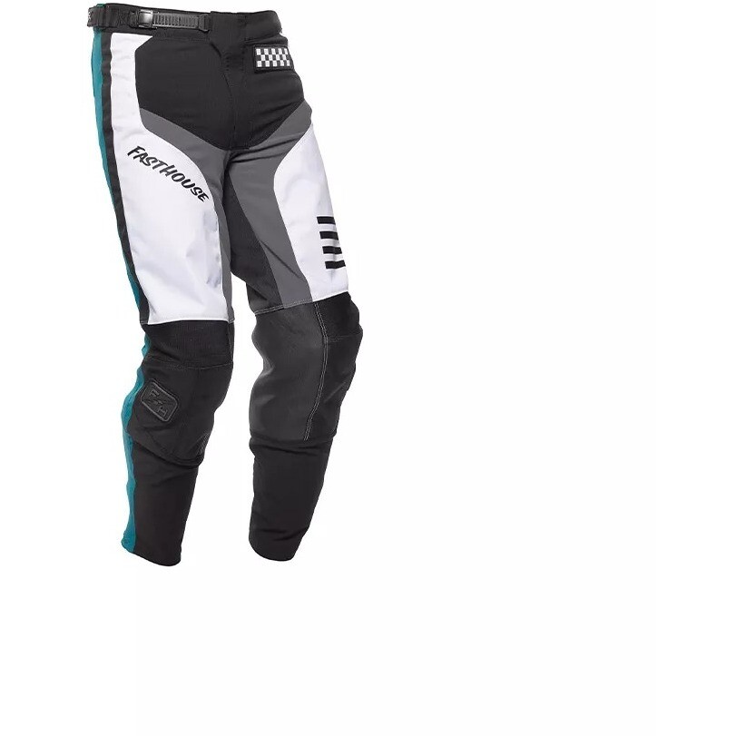Pantalon de motocross FASTHOUSE GRINDHOUSE 24.1 SPEED STYLE MOD BLANC/NOIR/MARINE pour enfant