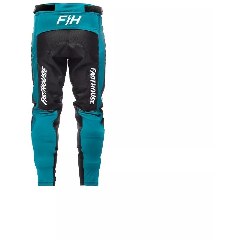 Pantalon de motocross FASTHOUSE GRINDHOUSE 24.1 SPEED STYLE MOD BLANC/NOIR/MARINE pour enfant