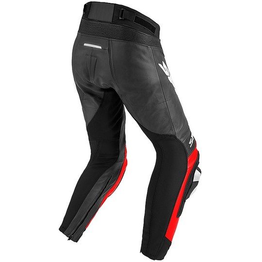 Pantalon en cuir moto Spidi RR PRO 2 Noir Rouge