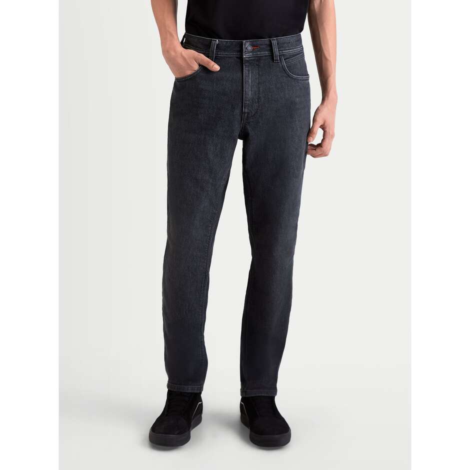 Pantalon en jean Alpinestars FLEX-AST 7, noir délavé, style moto