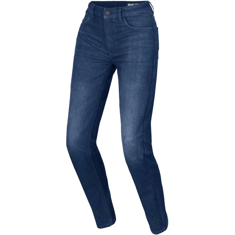 Pantalon en jean Alpinestars STELLA FLEX-AST 5 pour femme, style moto, indigo délavé