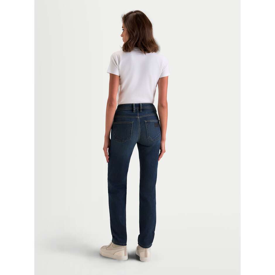 Pantalon en jean Alpinestars STELLA FLEX-AST 5 pour femme, style moto, indigo délavé