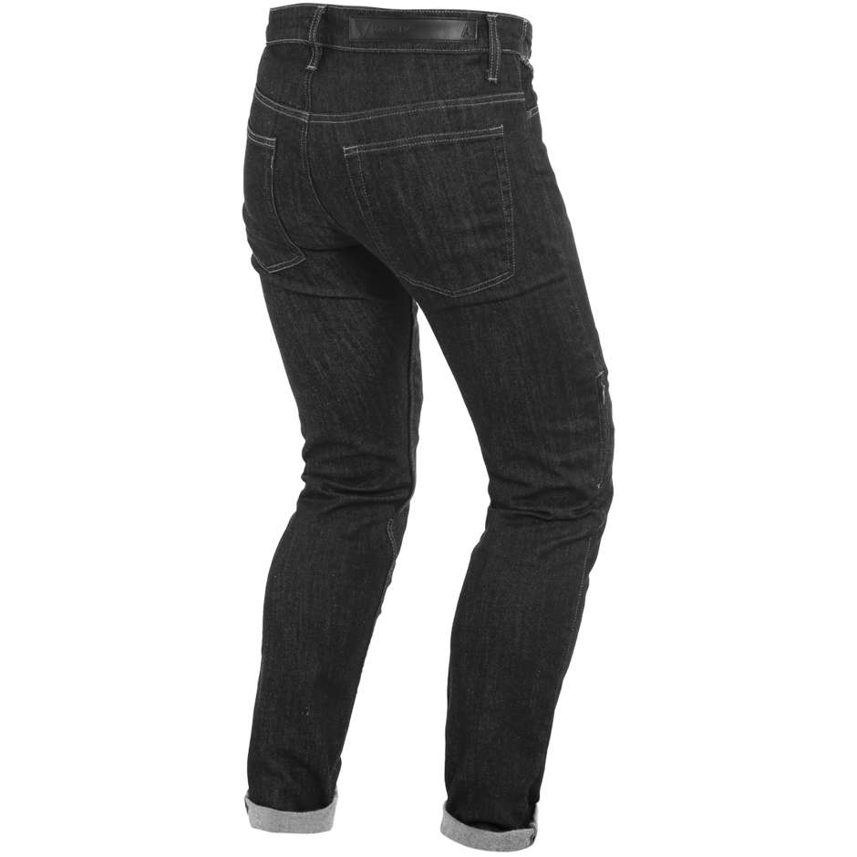 Pantalon en jean moto noir Dainese DENIM SLIM