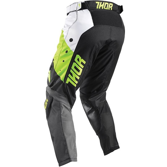 Pantalon Enduro Moto Cross Thor Pulse Aktiv Black Lime
