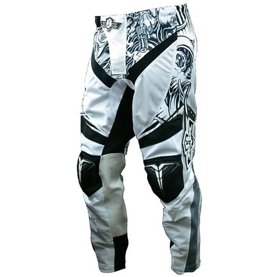 Pantalon enduro moto cross XGX Generation Supercross Blanc