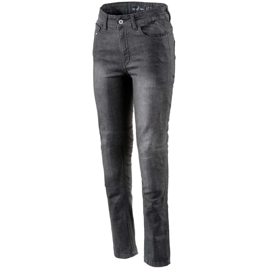 Pantalon Jeans Femme Moto Technique Oj Atmosphères J271 DARKEN LADY Noir Homologué prEN 17092-4
