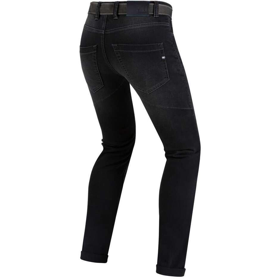 Pantalon Jeans Moto Approuvé Pmj CAFERACER Noir