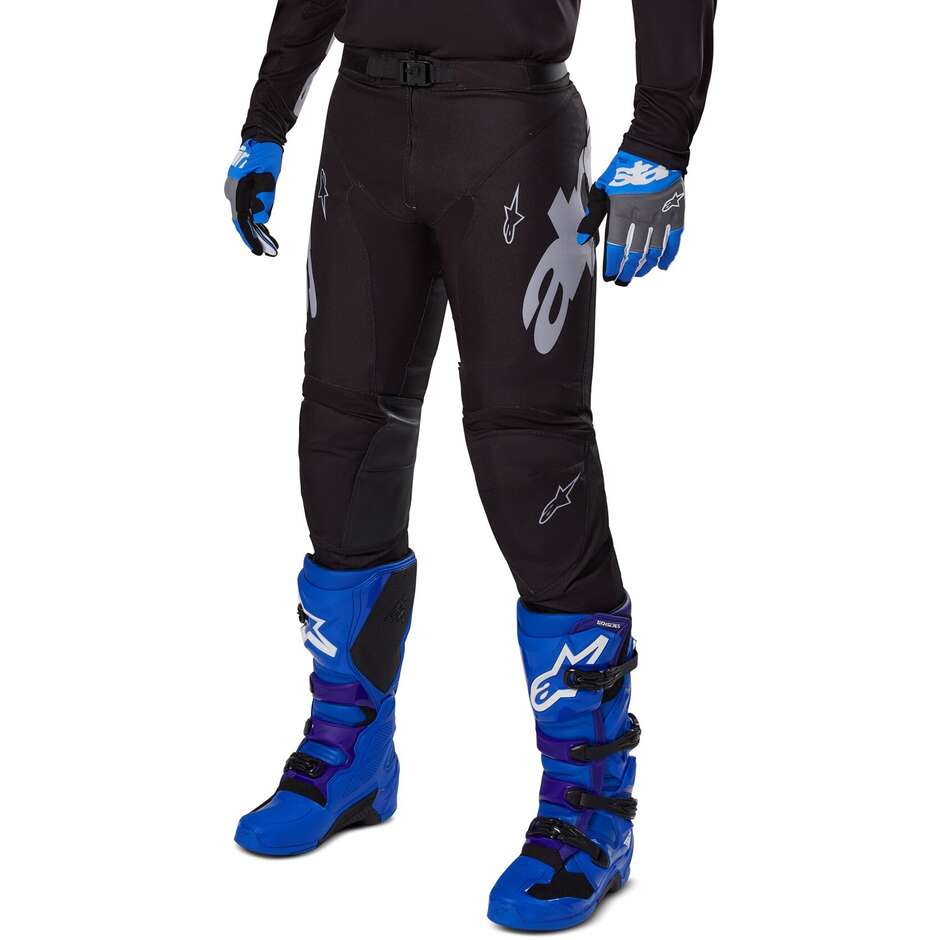 Pantalone Moto Cross Enduro Alpinestars RACER GRAPHITE Nero Grigio