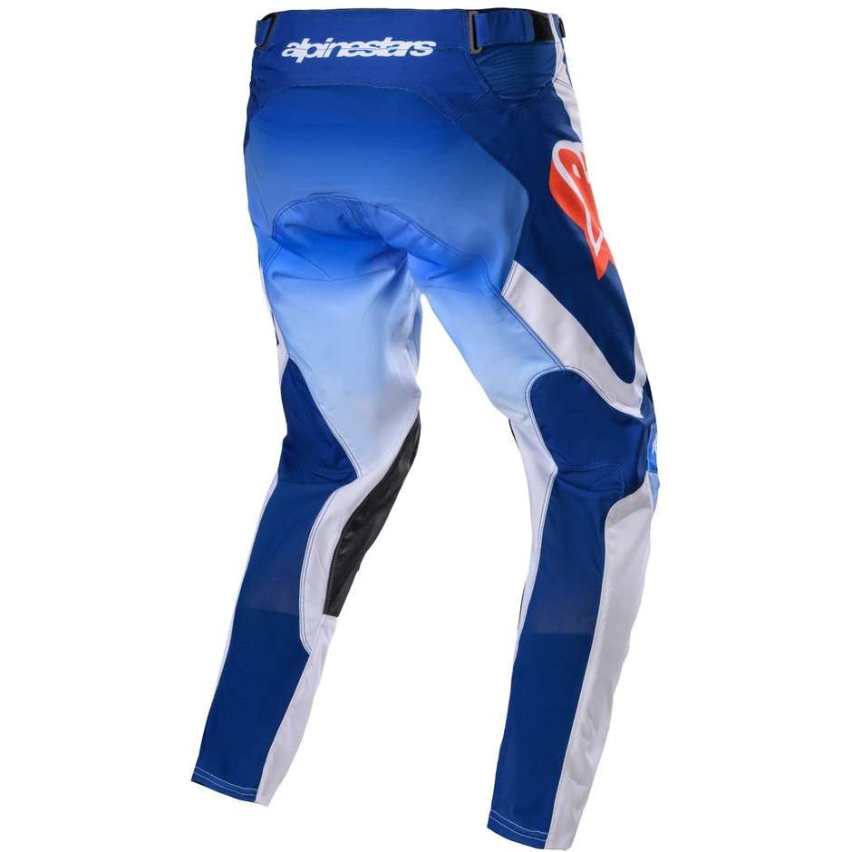 Pantalon Moto Alpinestars RACER SEMI Cross Enduro Orange Bleu