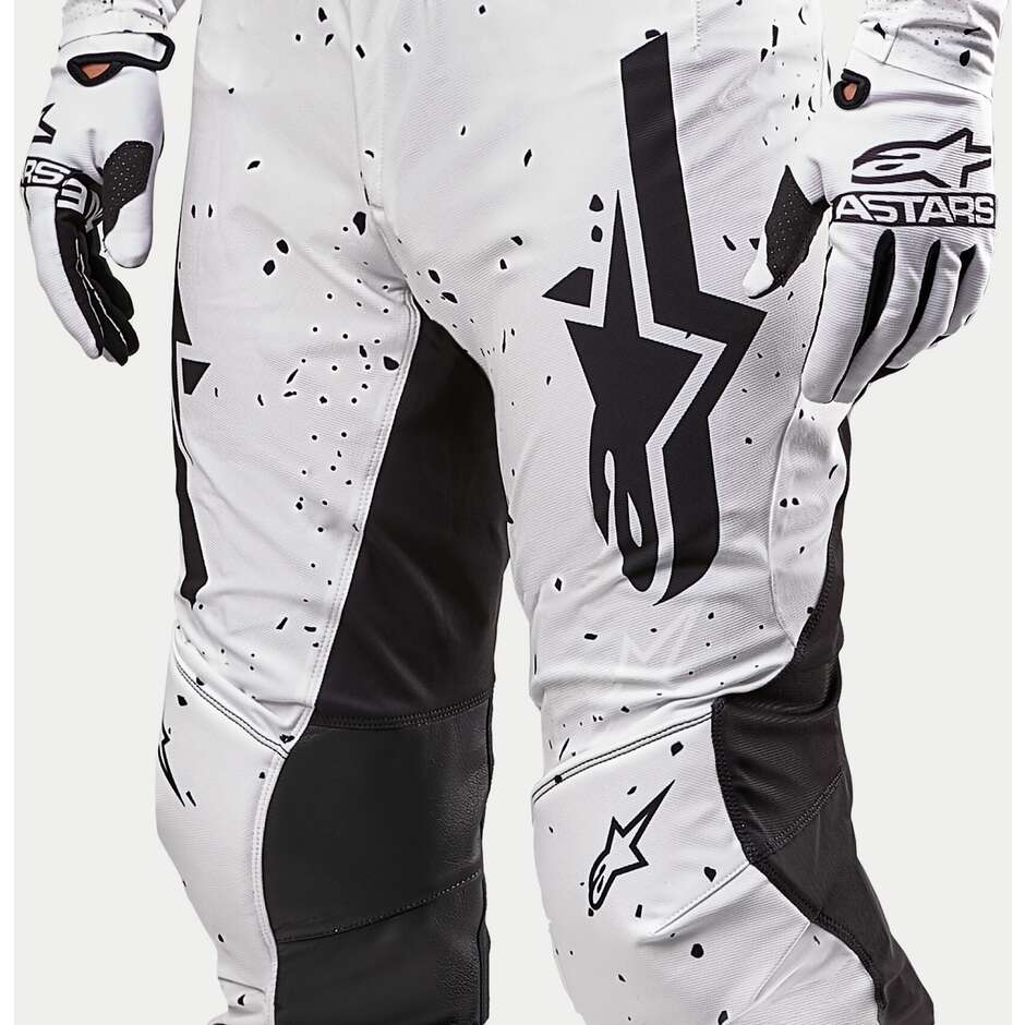 Pantalon Moto Alpinestars SUPERTECH SPEK Cross Enduro Blanc Noir