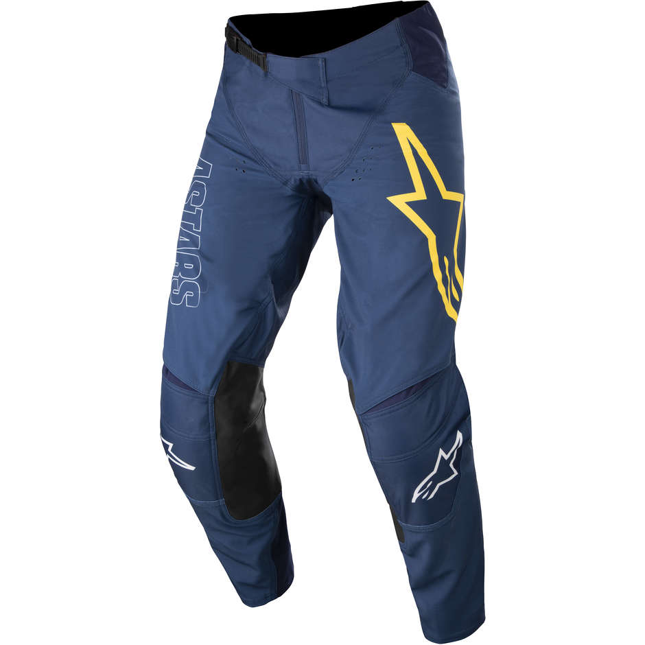 Pantalon Moto Alpinestars TECHSTAR PHANTOM Cross Enduro Bleu Blanc