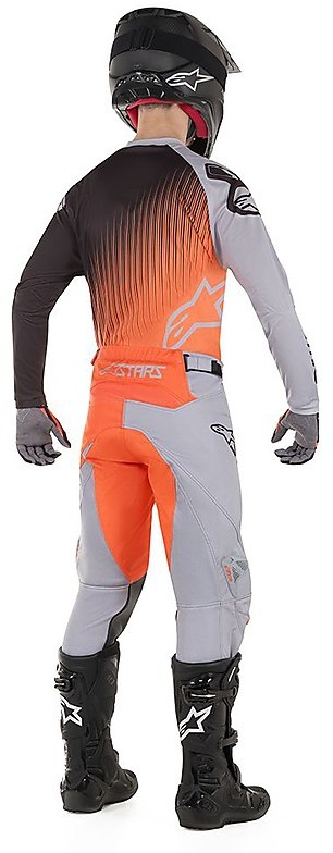 Maillot cross RACER SUPERMATIC ALPINESTARS Pétrole/Orange