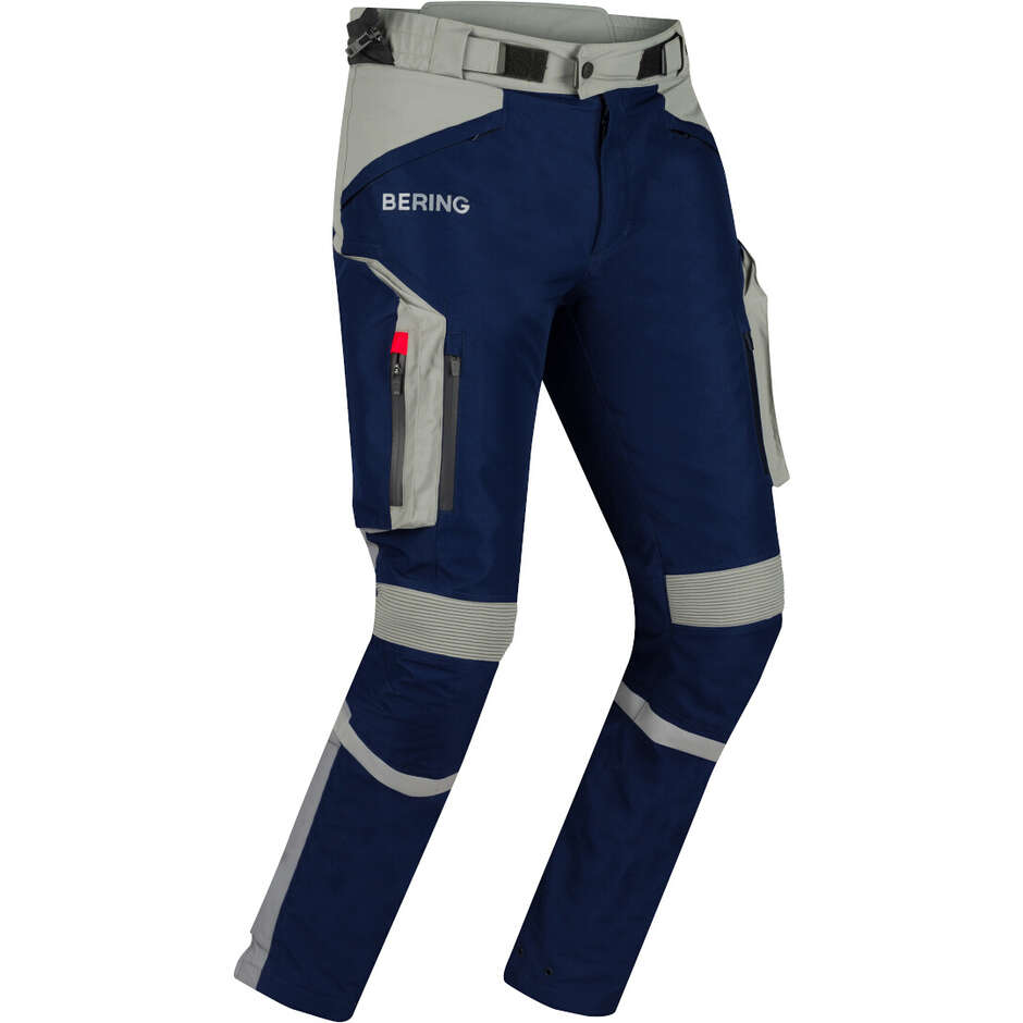 Pantalon moto Bering AUSTRAL GTX bleu marine gris rouge