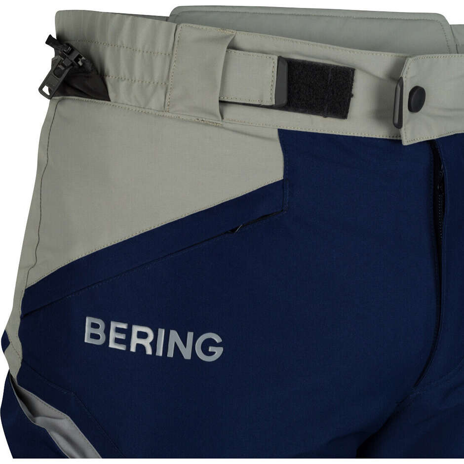 Pantalon moto Bering AUSTRAL GTX bleu marine gris rouge