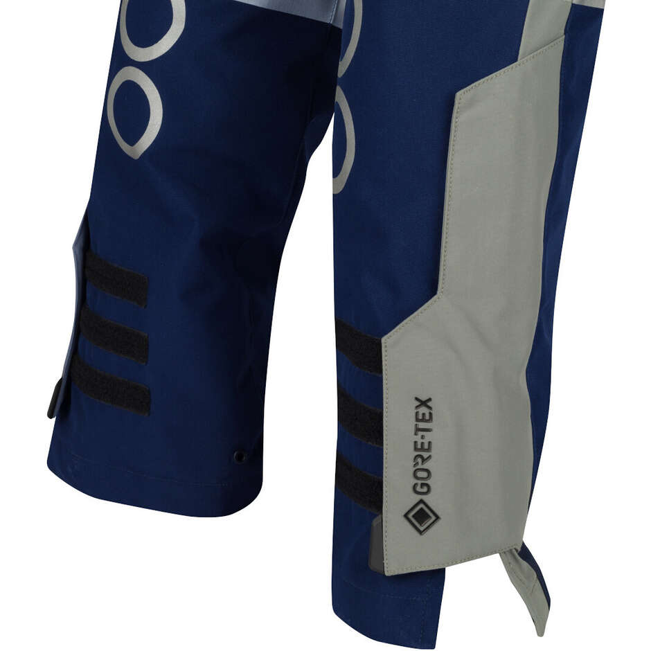 Pantalon moto Bering AUSTRAL GTX bleu marine gris rouge