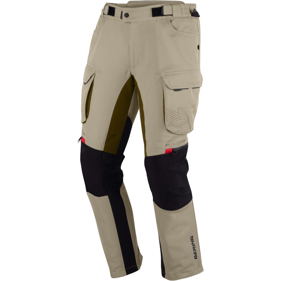Pantalon moto Bering FREEWAY Beige Noir