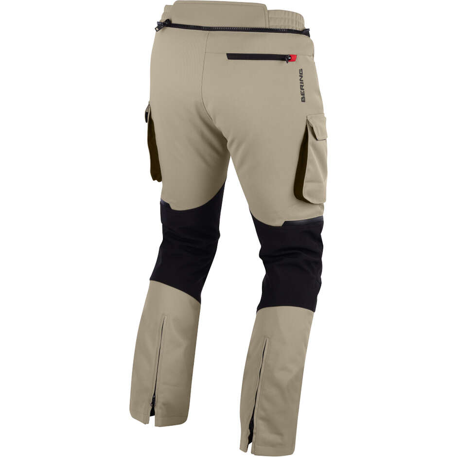 Pantalon moto Bering FREEWAY Beige Noir