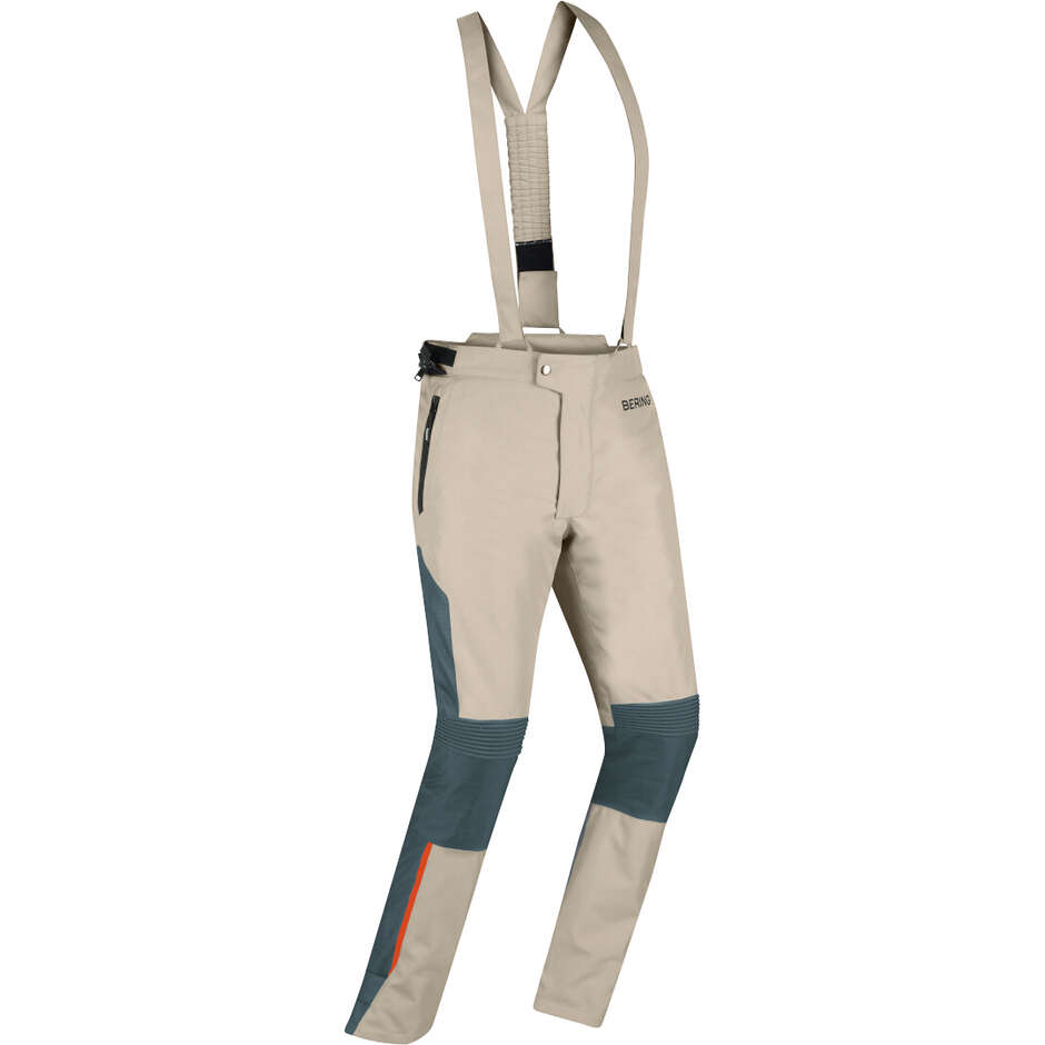 Pantalon moto Bering SIBERIA Beige Gris Orange