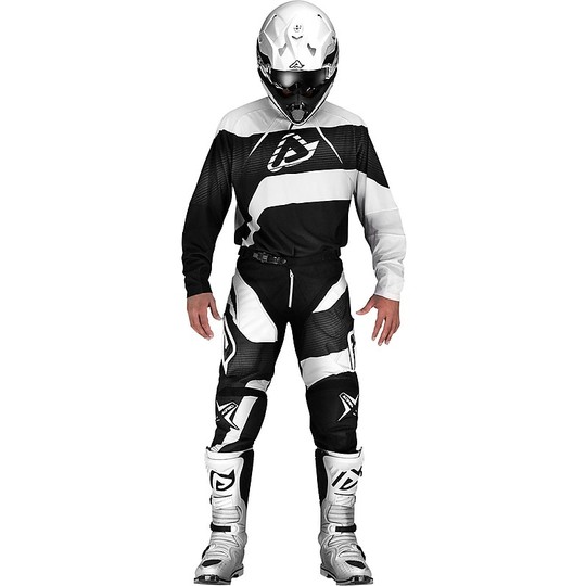 Pantalon Moto Cross Enduro Acerbis Impact noir Blanc