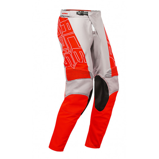Pantalon Moto Cross Enduro Acerbis Mx Gear Linear Rouge Gris