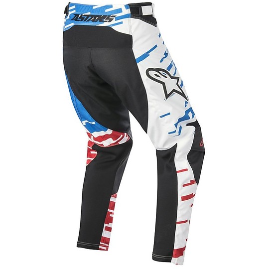 Pantalon Moto Cross Enduro Alpinestars Racer Braap Pant 2016 Blanc Rouge Noir