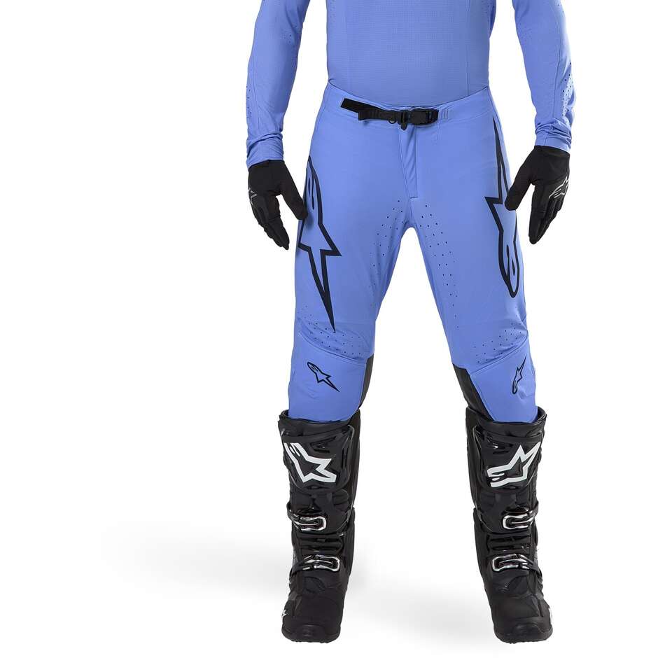 Pantalon moto Cross Enduro Alpinestars SUPERTECH DADE bleu clair