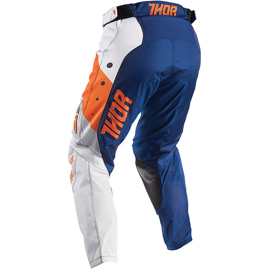 Pantalon Moto Cross Enduro Enfant Thor Youth Pulse Aktiv Orange Bleu marine