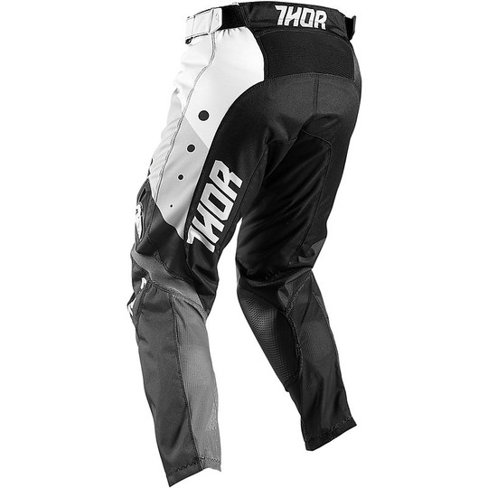 Pantalon Moto Cross Enduro Enfant Thor Youth Pulse Noir blanc