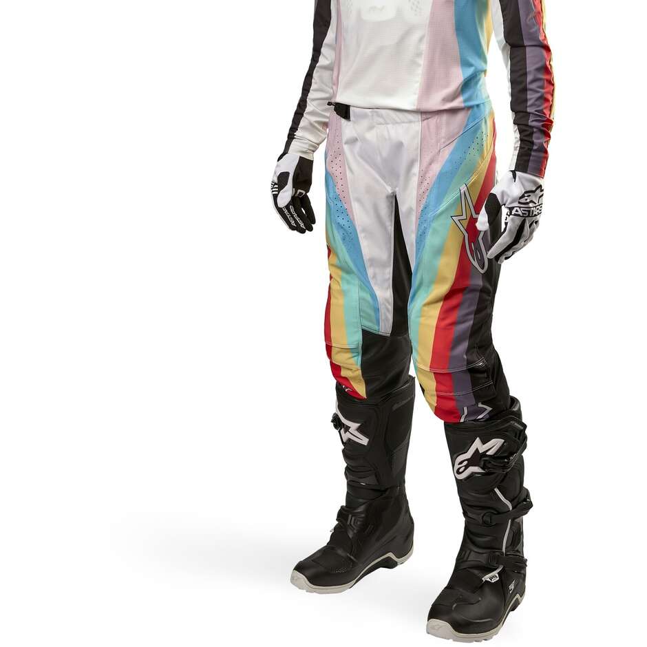 Pantalon moto Cross Enduro Femme Alpinestars STELLA TECHSTAR Multicolore Noir