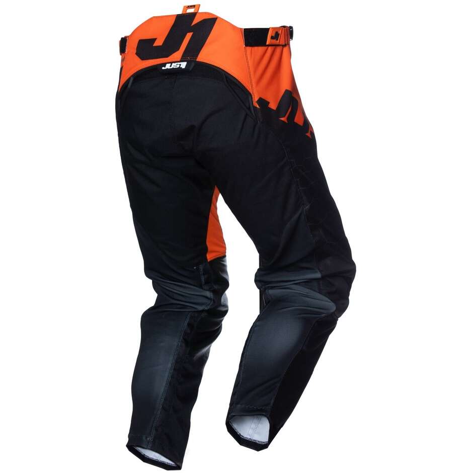 Pantalon Moto Cross Enduro Just1 J-FORCE Hexa Orange Noir