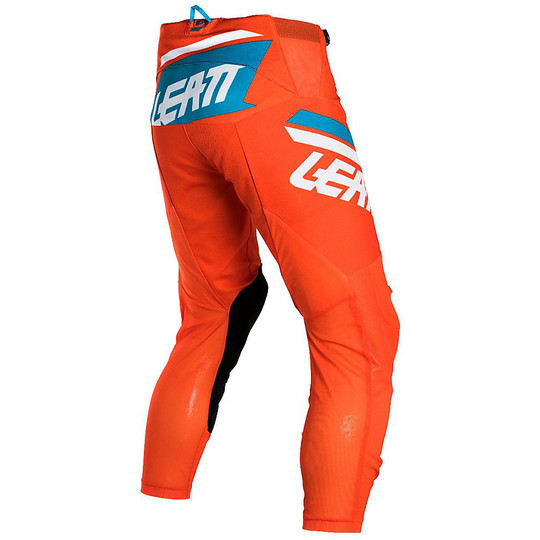 Pantalon Moto Cross Enduro Leatt GPX 4.5 Orange Denim