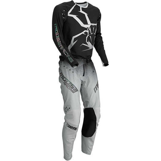 Pantalon Moto Cross Enduro Moose Racing Agroid Noir Gris