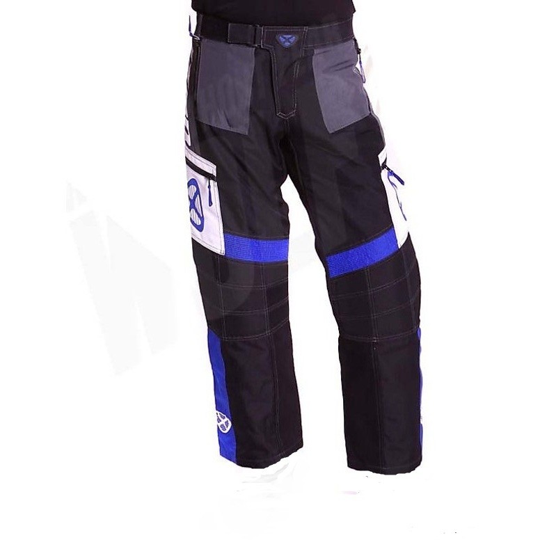 Pantalon Moto Cross Enduro Off-road Ixon Gigantic Imperméable Noir-Bleu