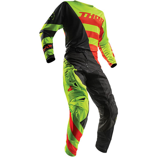 Pantalon Moto Cross Enduro S8 Fuse Air Rive Lime Orange
