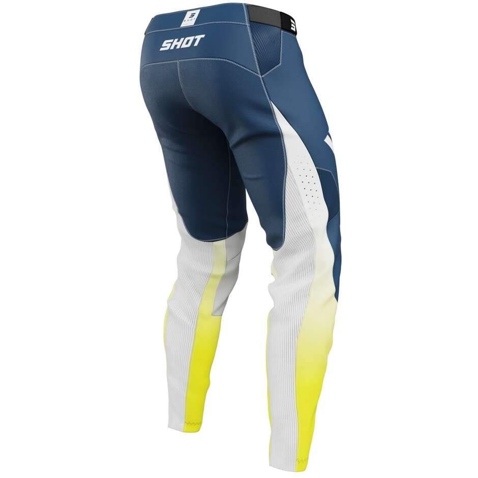 Pantalon moto Cross Enduro Shot AEROLITE HVA Bleu