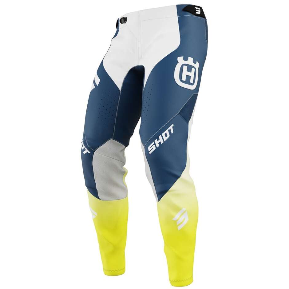 Pantalon moto Cross Enduro Shot AEROLITE HVA Bleu