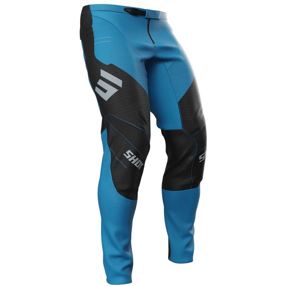 Pantalon Moto Cross Enduro Shot CONTACT SHIELD Bleu