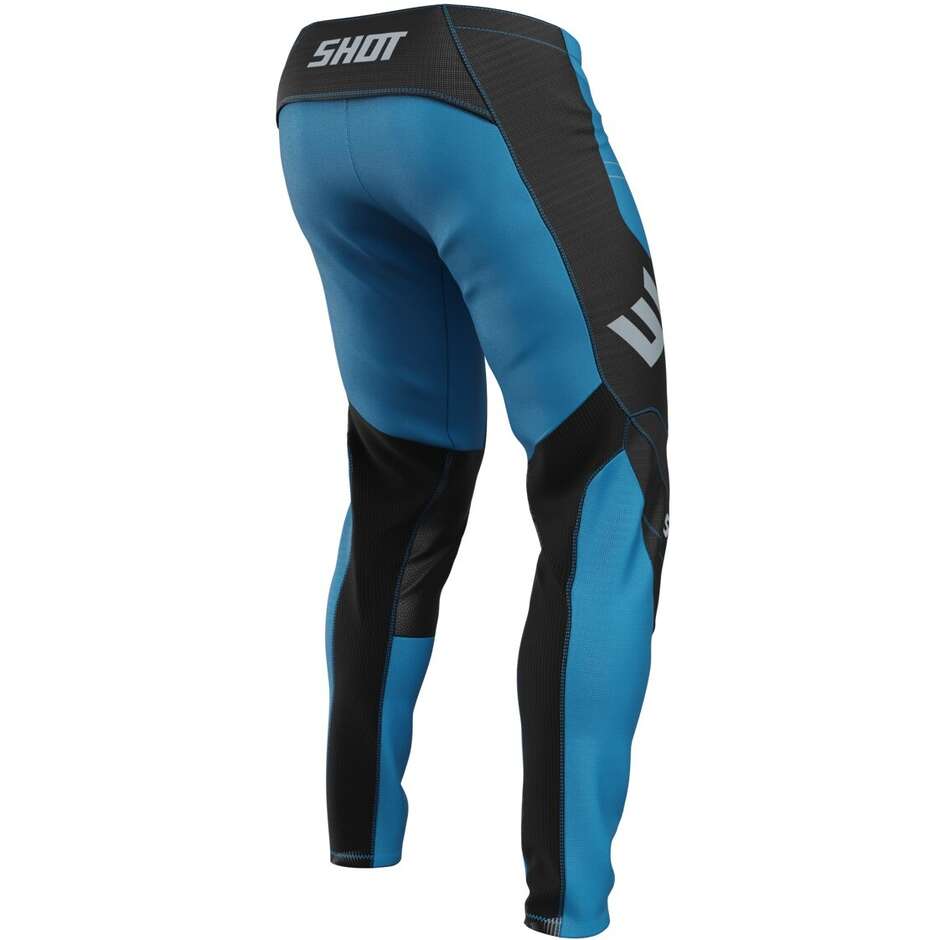 Pantalon Moto Cross Enduro Shot CONTACT SHIELD Bleu