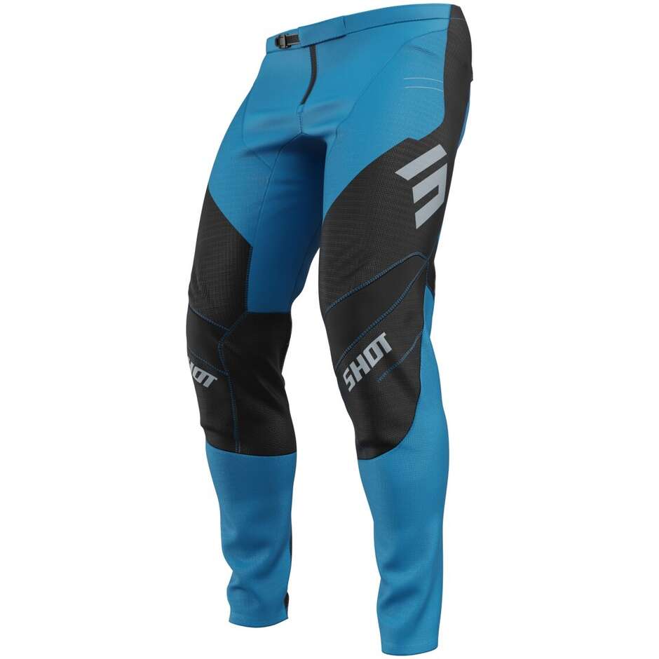 Pantalon Moto Cross Enduro Shot CONTACT SHIELD Bleu
