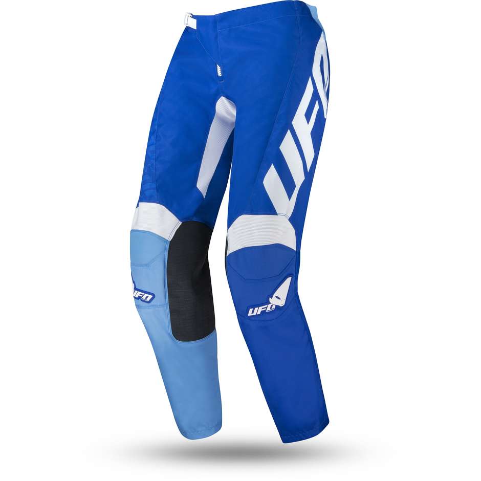 Pantalon Moto Cross Enduro Ufo Modèle Indium Blue Blanc