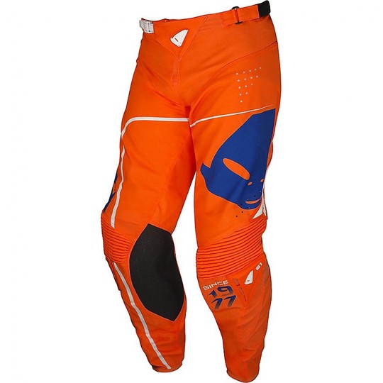 Pantalon Moto Cross Enduro Ufo Slim Model Sharp Orange Neon Blue