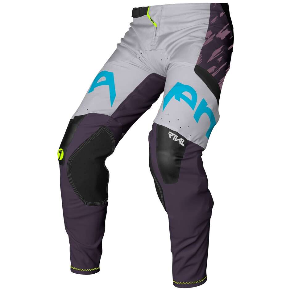 Pantalon moto cross SEVEN MX RIVAL 25.1 CLASH GRIS B-BERRY