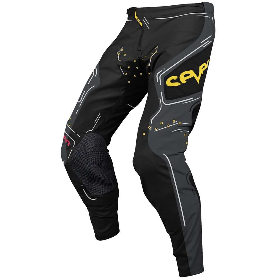 Pantalon Moto Cross SEVEN MX ZERO 25.1 HIJACK Noir