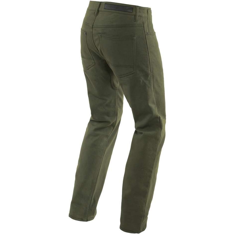 Pantalon moto Dainese CASUAL REGULAR Jeans vert olive