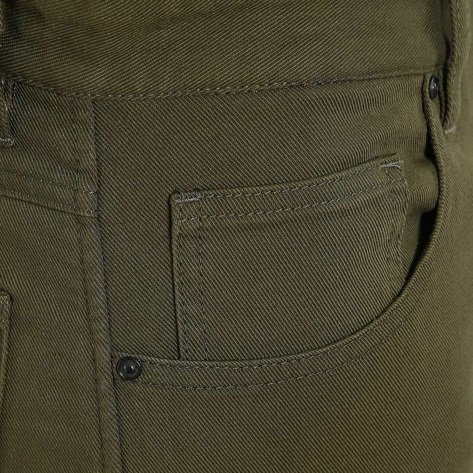 Pantalon moto Dainese CASUAL REGULAR Jeans vert olive