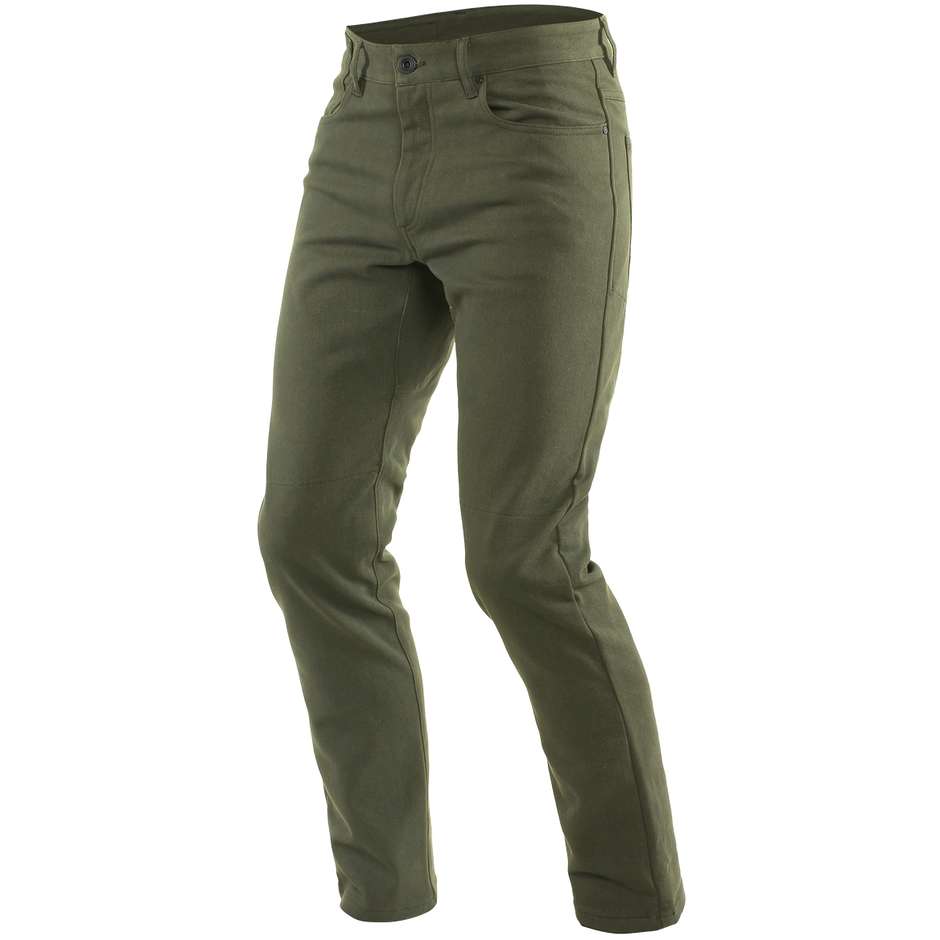 Pantalon Moto Dainese CASUAL SLIM Jeans Vert Olive