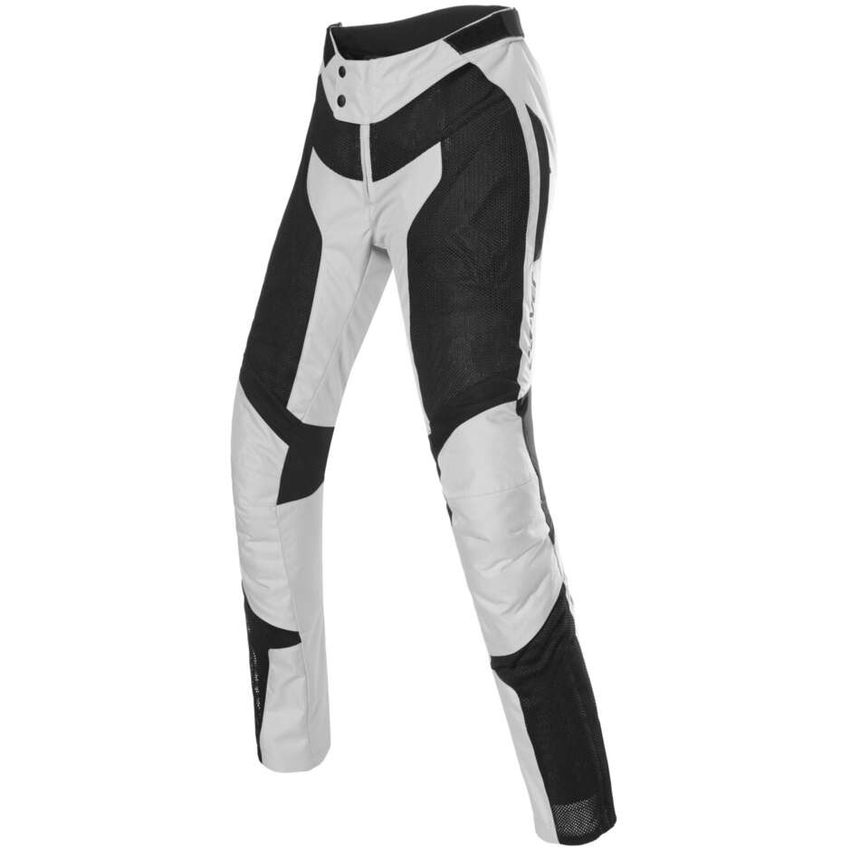 Pantalon moto d'été femme Clover AIRJET LADY noir gris