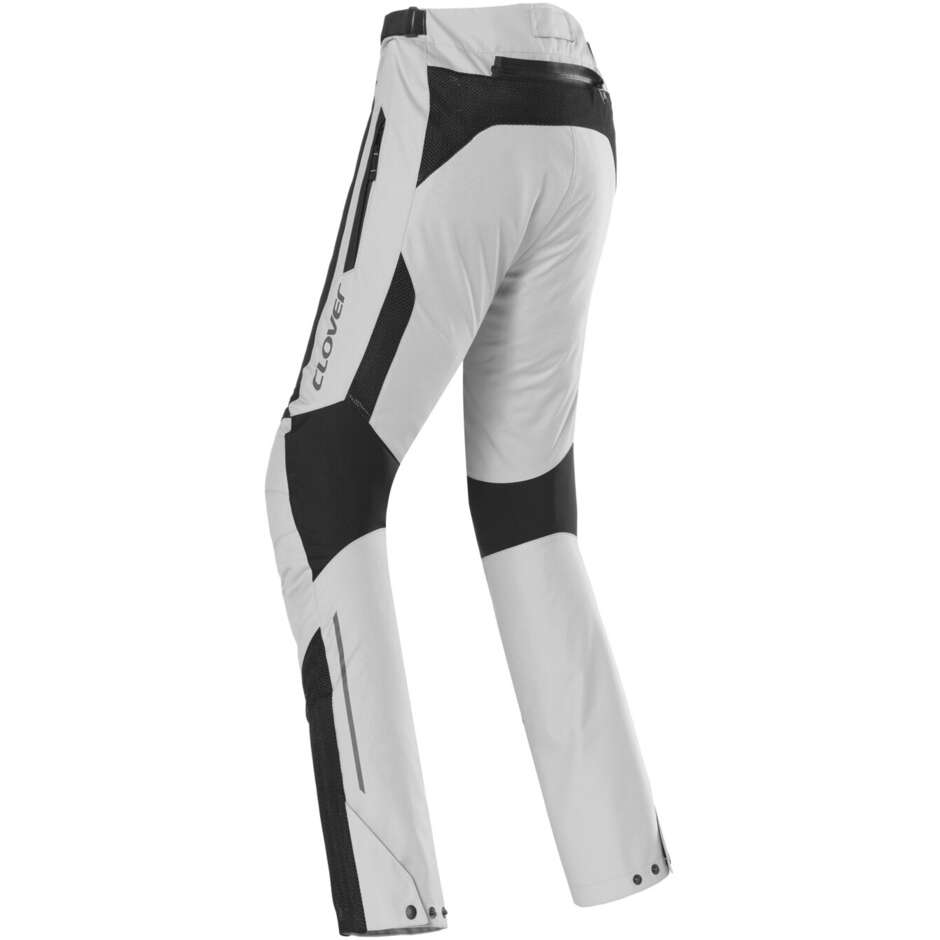 Pantalon moto d'été femme Clover AIRJET LADY noir gris